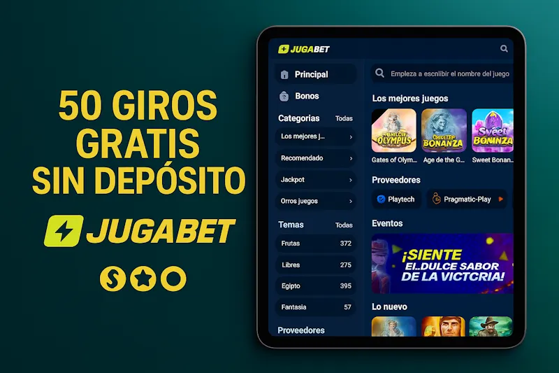 50 giros gratis sin depósito jugabet